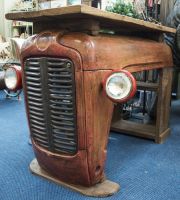 "Albone Avenue" Vintage Red Tractor Table