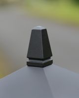 Close-up of the Traditional Final on the Lid of the Pillar Light Close-up of the Traditional Final on the Lid of the Pillar Light