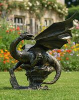Viserion Cast Aluminium Dragon Garden Sculpture Digital Illustration Viserion Cast Aluminium Dragon Garden Sculpture Digital Illustration
