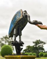 scale image of scrap metal art sculpture