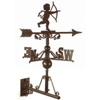 Rustic "Churub" Weathervane Mounted on the Universal Bracket Horizontally