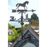 Rustic Horse Weathervane in Situ