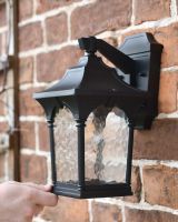 Traditional "Adara" Top Fix Wall Lantern Scale Shot  Traditional "Adara" Top Fix Wall Lantern Scale Shot