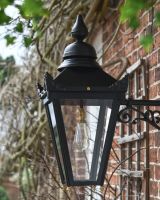 Black Sunningdale Wall Mounted Lantern Side View