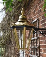 Brass Wall Mounted Lantern side view