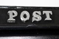 "Charlton Grange" Wall Mounted Post Box with Bright Chrome Lettering "Charlton Grange" Wall Mounted Post Box with Bright Chrome Lettering