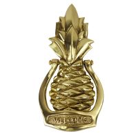 Front view of the pine apple door knocker