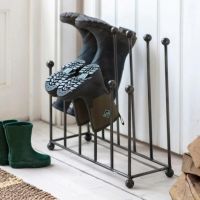 Modern Steel Welly Rack - Six Pairs