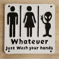 "Whatever, Just Wash Your Hands" Cast Sign "Whatever, Just Wash Your Hands" Cast Sign