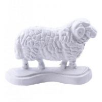 Sheep Door Stop Finished in White
