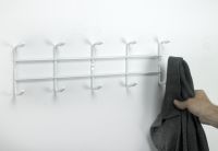 Contemporary 10 Hook Coat and Hat Rail