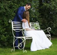 "The Winchester” Wrought Iron Bench in Situ