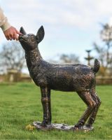 Scale Shot of "Willow" Fawn Sculpture 