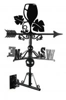 Wine Glass Weathervane Wine Glass Weathervane