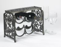 "Camilla" Cast Iron Effect Ornate Wine Rack