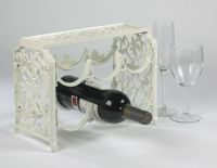 "Camilla" Cast Iron Effect Ornate Wine Rack