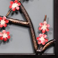 Closeup of the Pink Floral Design