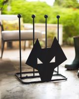 Wolf head boot rack in garden Wolf head boot rack in garden