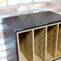 Filing Cabinet Created out of Wood & Iron 