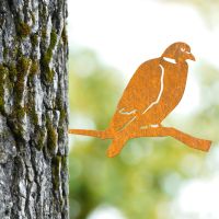 Rustic Wood Pigeon Iron Tree Spike