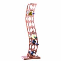 "Serena" Copper Curved Wine Rack 
