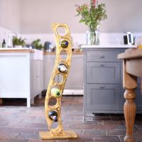 Gold "Serena" Curved Wine Rack