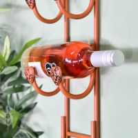 Side view of Rustic "Artisan Avenue" Wine Bottle Holder Side view of Rustic "Artisan Avenue" Wine Bottle Holder