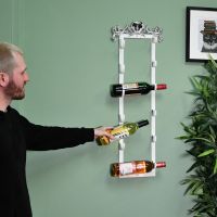 Wall Mounted Heart Wine Rack in Use Wall Mounted Heart Wine Rack in Use