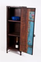 “Brambury Grange” Wrought iron and wooden shelving unit