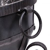 Close up of blacksmith handle Close up of blacksmith handle