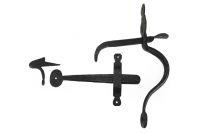 Gothic thumb gate black iron Gothic thumb gate black iron