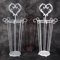 "Lady Laurencia" Wrought Iron Heart Umbrella Stand "Lady Laurencia" Wrought Iron Heart Umbrella Stand