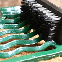 Detailed image of brush on boot scraper