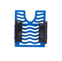 Blue Three in One Boot Jack Boot Brush and Scraper