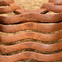 Close up of rustic finish