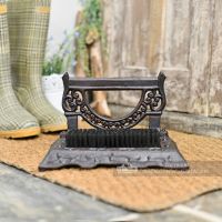 Bishton Mallery Rustic Victorian Style Boot Brush & Scraper Bishton Mallery Rustic Victorian Style Boot Brush & Scraper