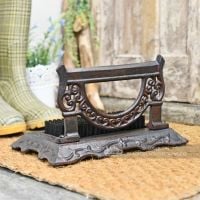 Bishton Mallery Rustic Victorian Style Boot Brush & Scraper Bishton Mallery Rustic Victorian Style Boot Brush & Scraper