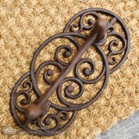Rustic Cast Iron Scroll Design Boot Scraper
