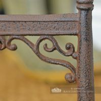 Rustic Cast Iron Fleur De Lys Boot Scraper