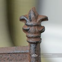 Rustic Cast Iron Fleur De Lys Boot Scraper