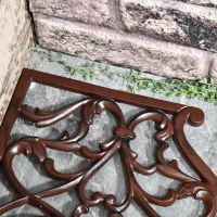 Rustic Cast Iron Door Mat Corner