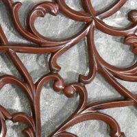 Rustic Cast Iron Door Mat Scrolled Details