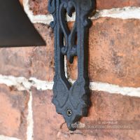 Cast Iron Hand Painted Garden Bell - Plane