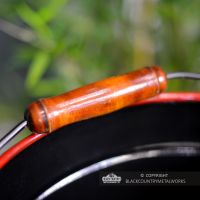 Close-up of the Wooden Handle