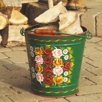 Hand Painted Log Bucket XXL