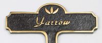 Yarrow Brass Garden Plant Marker