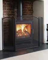 The "Classique" Black Three-Fold Fire Guard Digital Illustration The "Classique" Black Three-Fold Fire Guard Digital Illustration