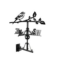 Yellow wagtail weathervane in situ