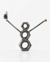 "Yeti" the Recycled Metal Snowman Sculpture