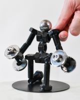 Scale image of scrap metal art sculpture